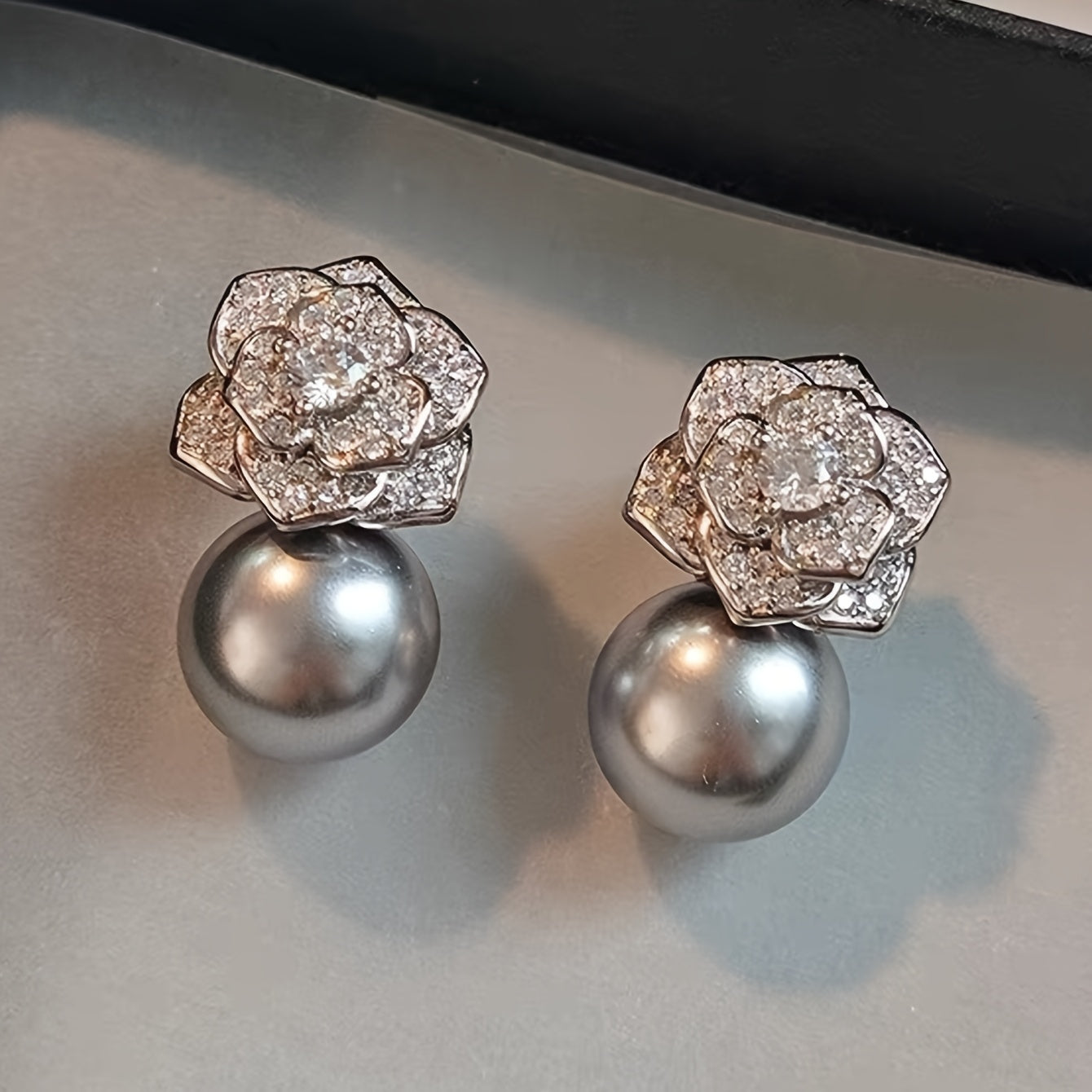 Vintage Camellia Earrings