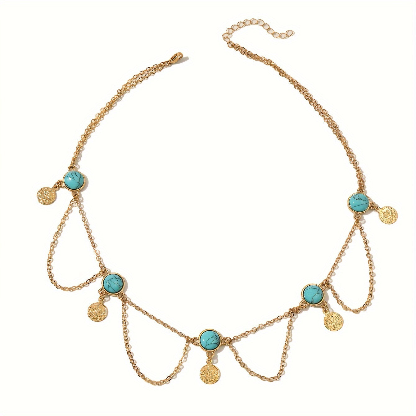 Vintage Coin Tassel Necklace