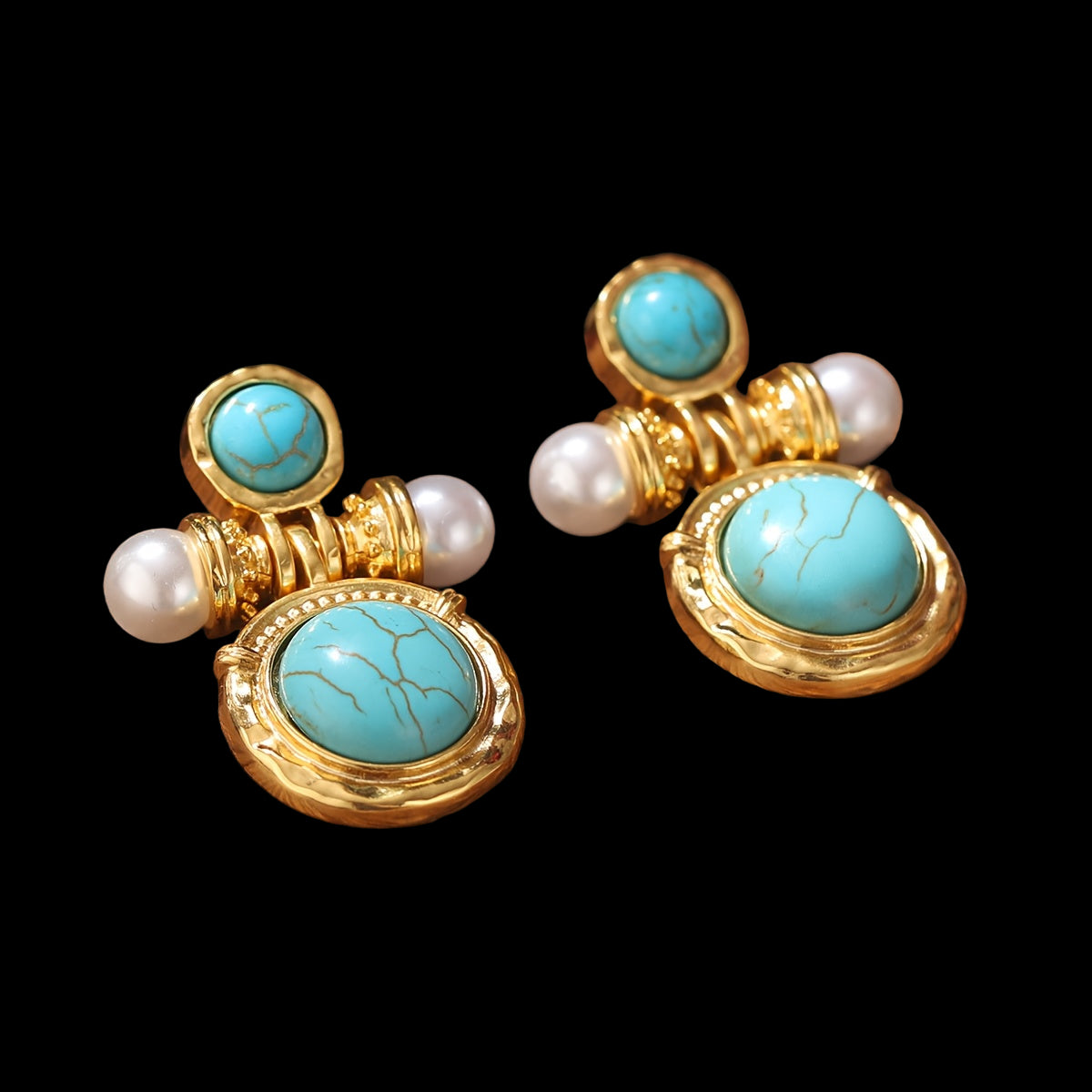 Boho Turquoise Dangle Earrings