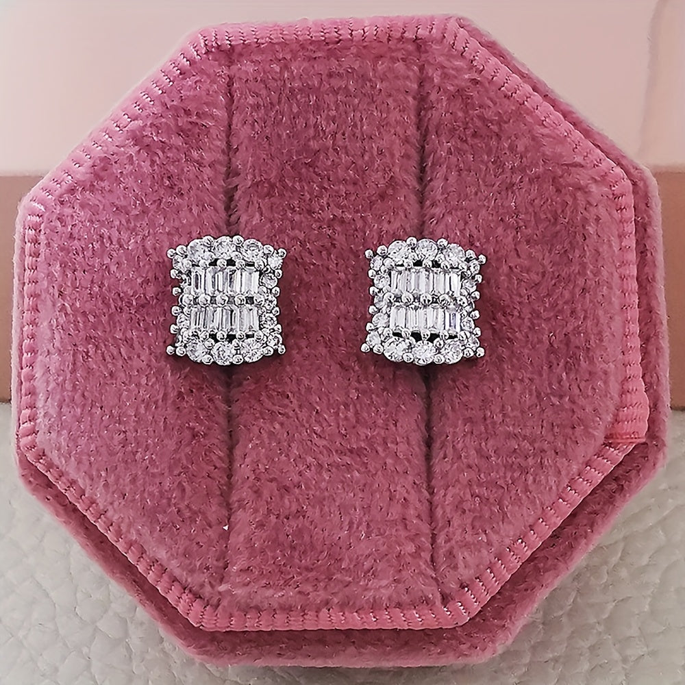 Small Cubic Zirconia Stud Earrings