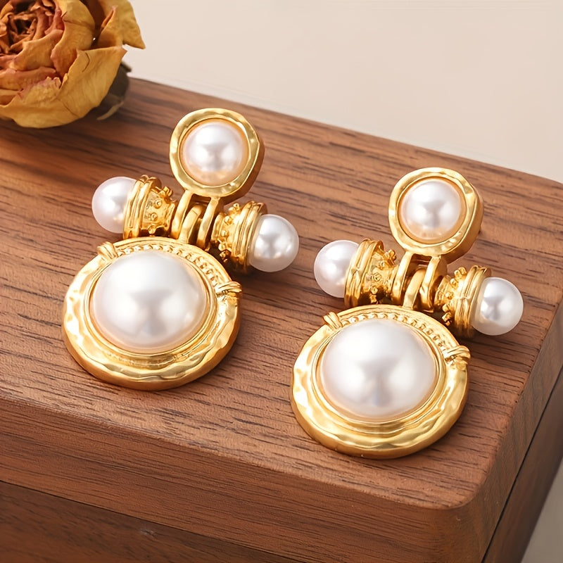 Boho Pearl Dangle Earrings