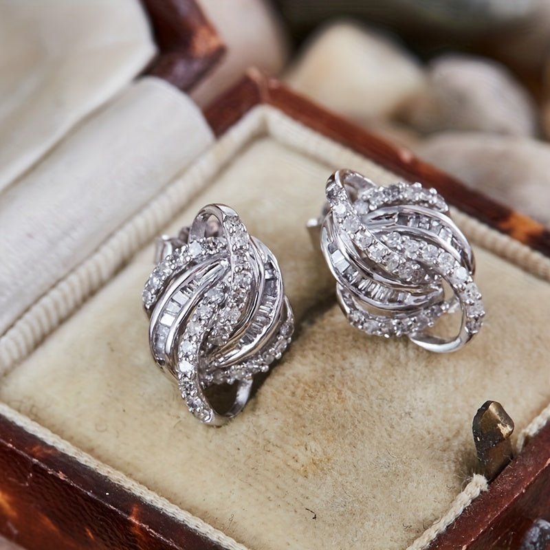 Geometric Line-wrapped Earrings