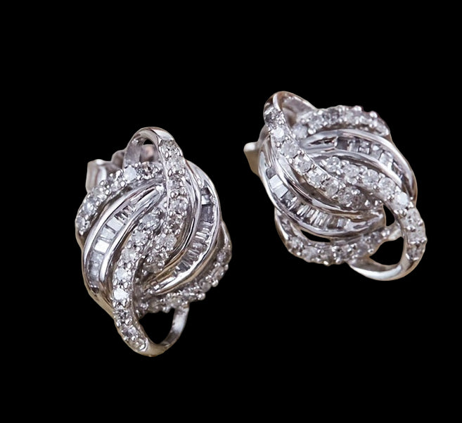 Geometric Line-wrapped Earrings