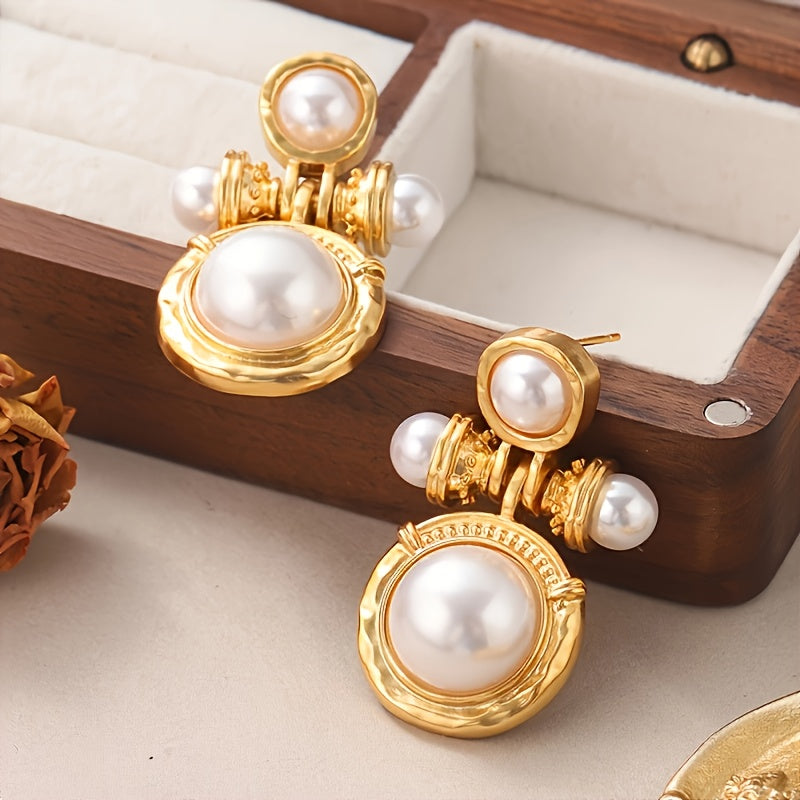 Boho Pearl Dangle Earrings