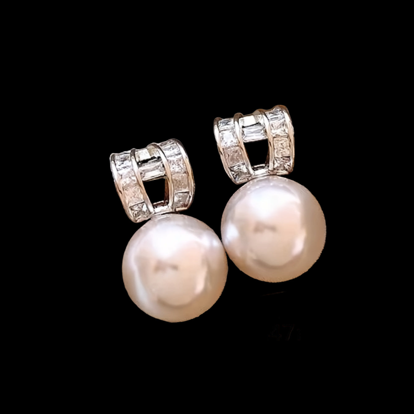 Pearl and Glass Earrings