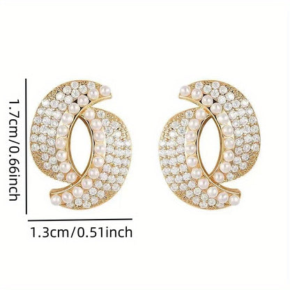Crescent Moon Design Earrings