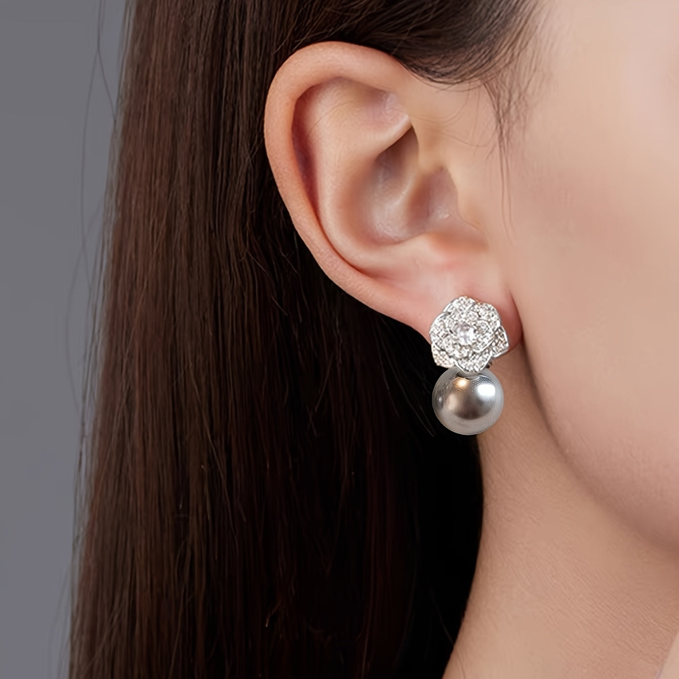 Vintage Camellia Earrings