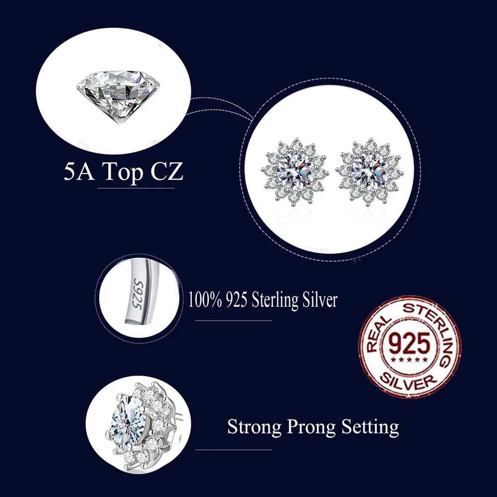 Elegant S925 Sterling Silver Pedant Set