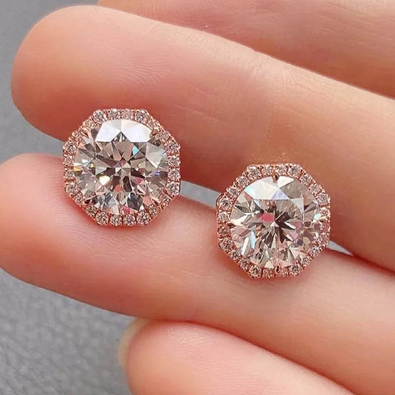 Vintage Crystal Studs UW-ER-ST-003-ZR