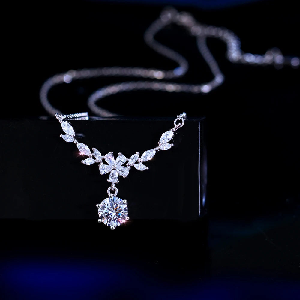 S925 Sterling Silver Leaf Pendant