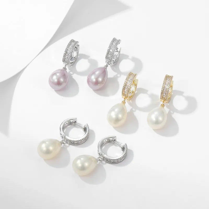 Waterdrop Pearl Earrings