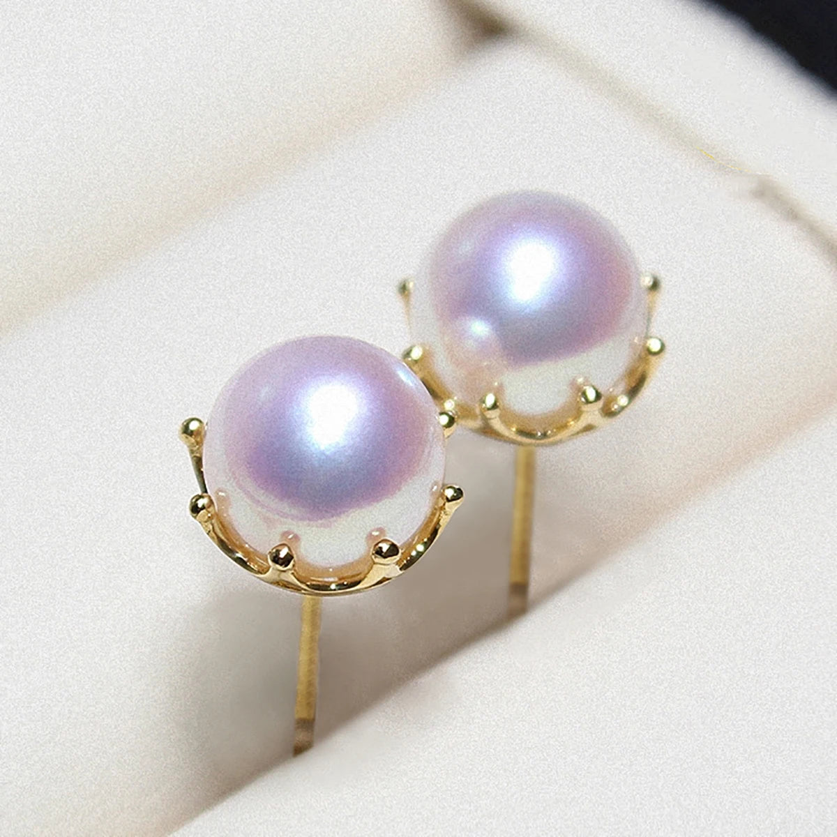 Gold Plated Pearl Studs