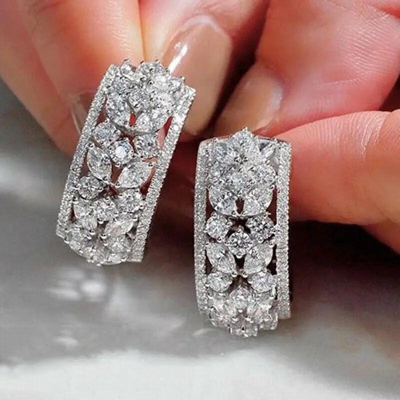 3A Cubic Zircon Stud Earring