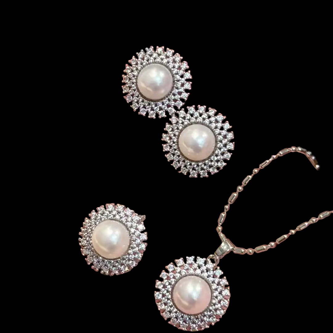 Freshwater Pearl Pendant Set