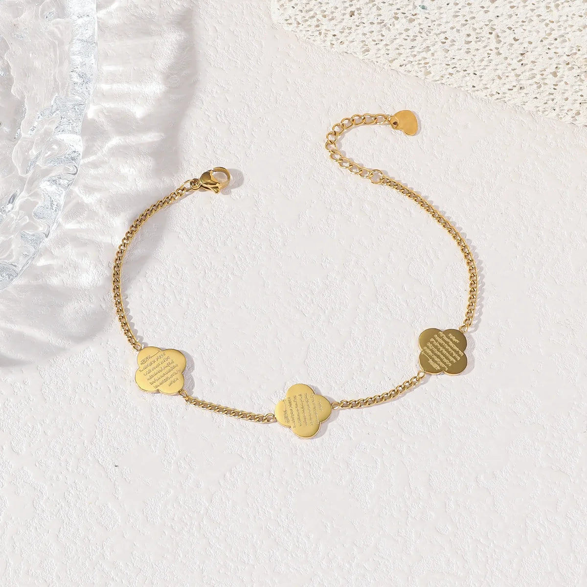 Gold Ayatal Kursi Stainless Steel Bracelet