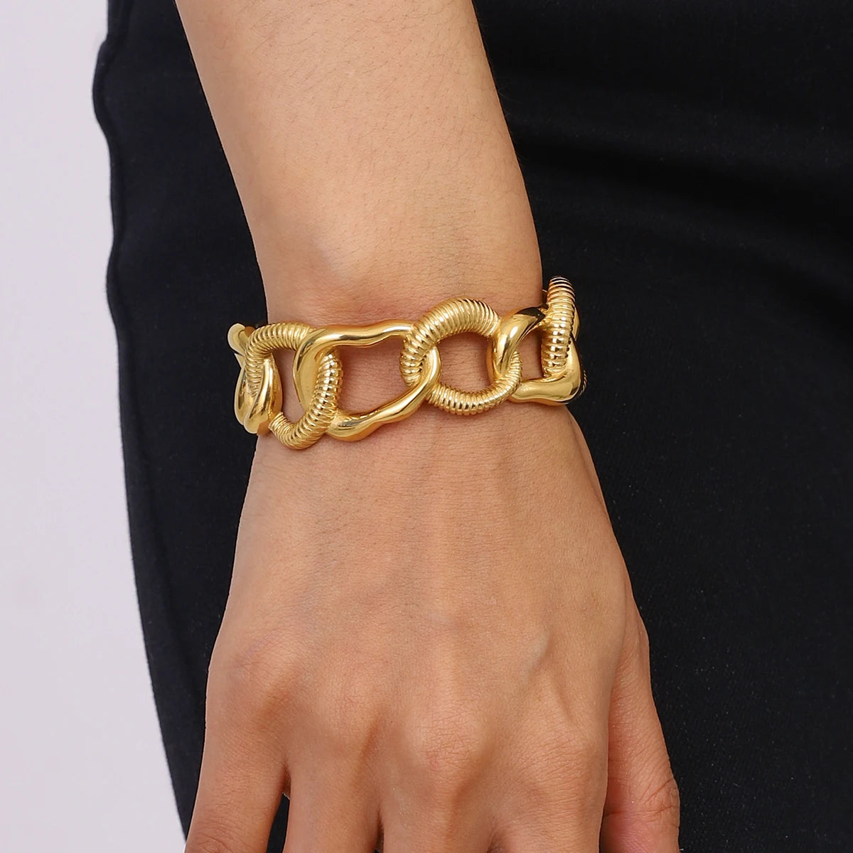 Twisted Rope Chain Bangle