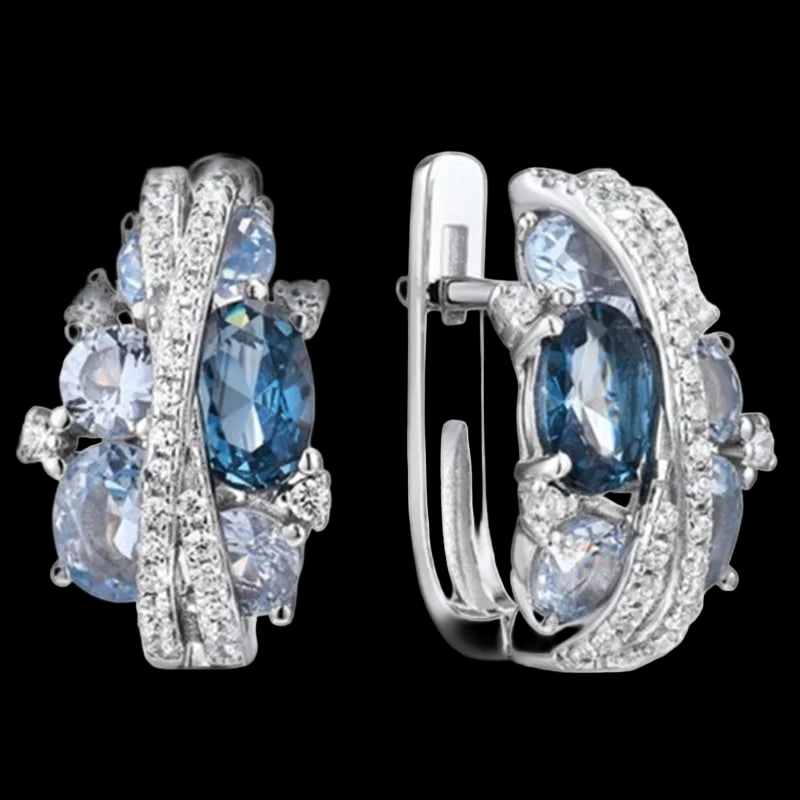 Crystal X-shaped UW-ER-HP-002-BL