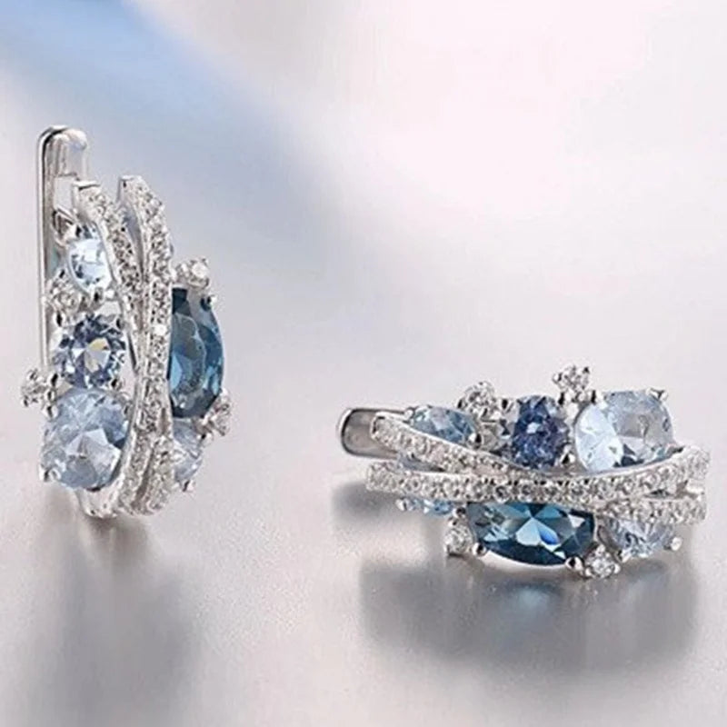 Crystal X-shaped UW-ER-HP-002-BL