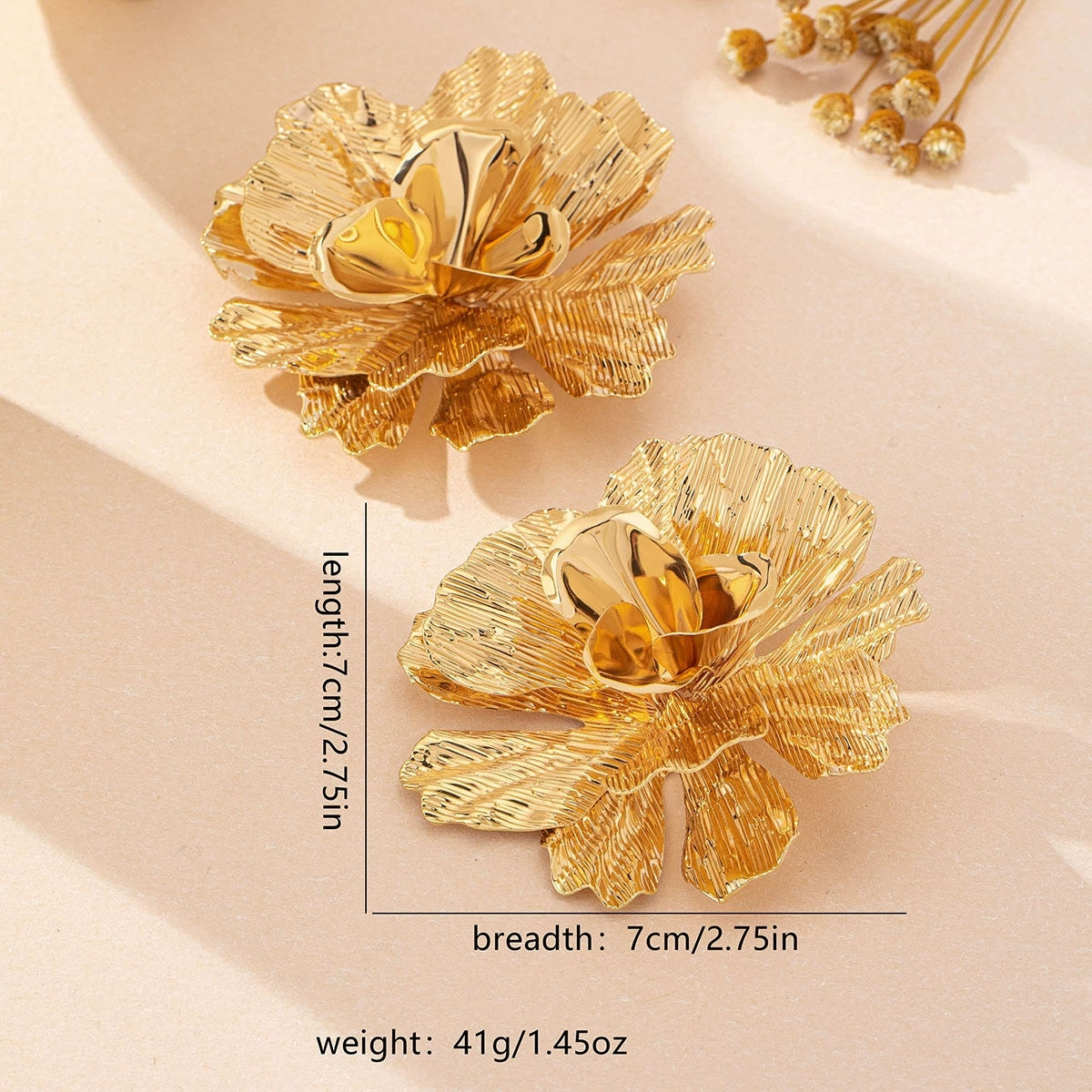 Chunky Flower Stud Earring