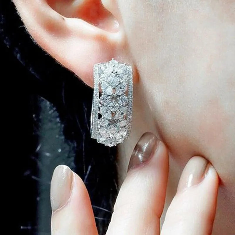 3A Cubic Zircon Stud Earring