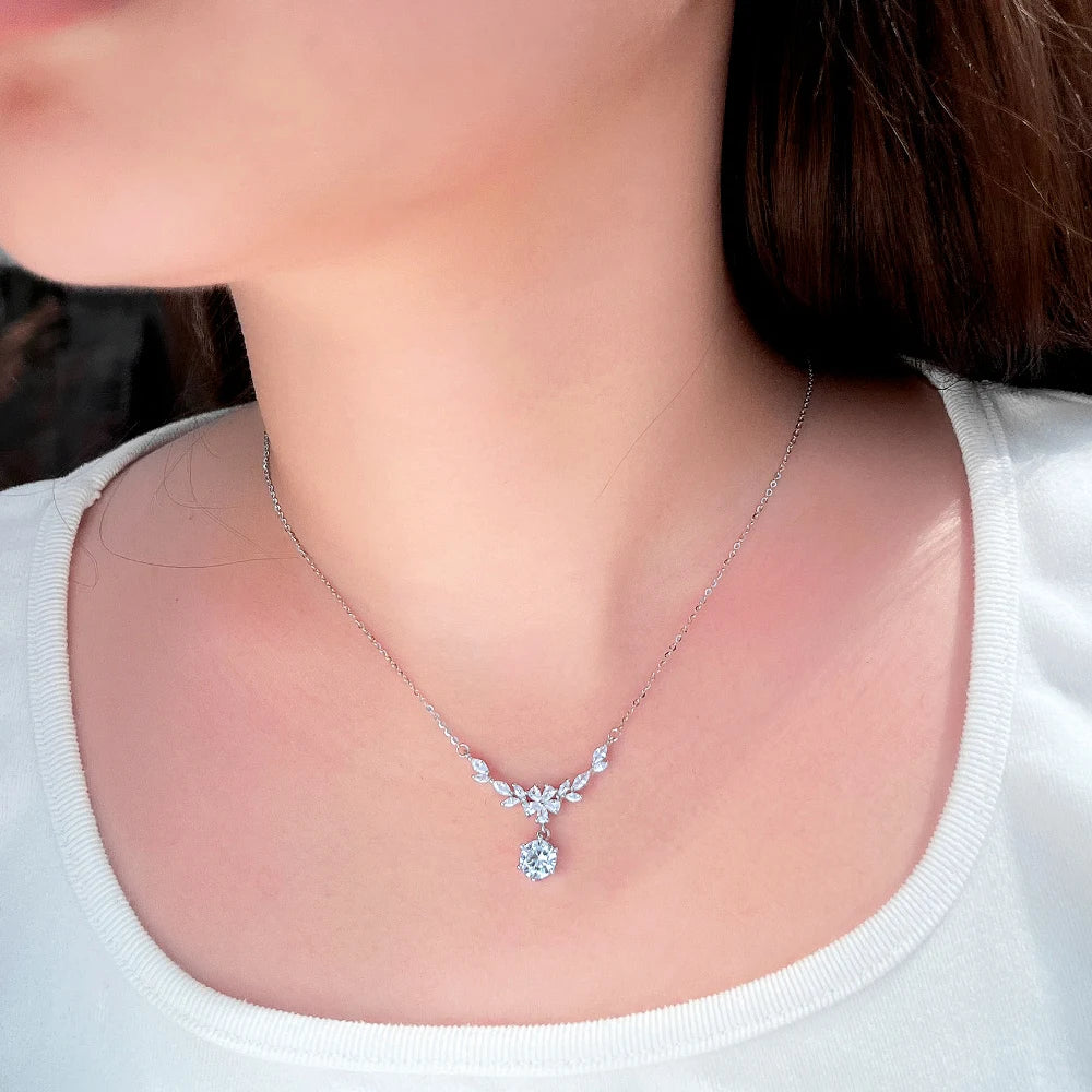 S925 Sterling Silver Leaf Pendant