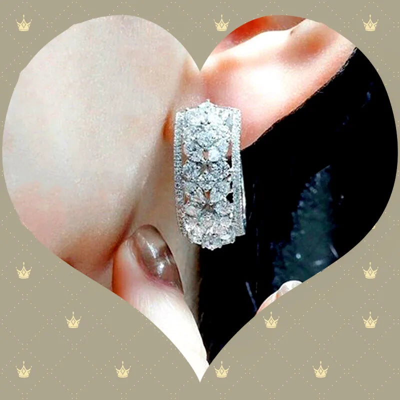 3A Cubic Zircon Stud Earring