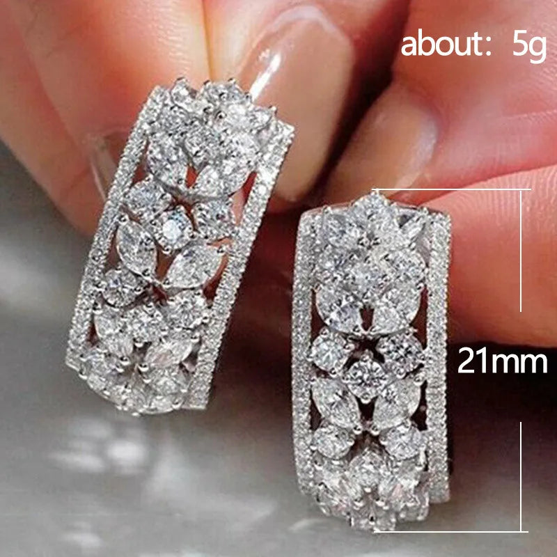3A Cubic Zircon Stud Earring
