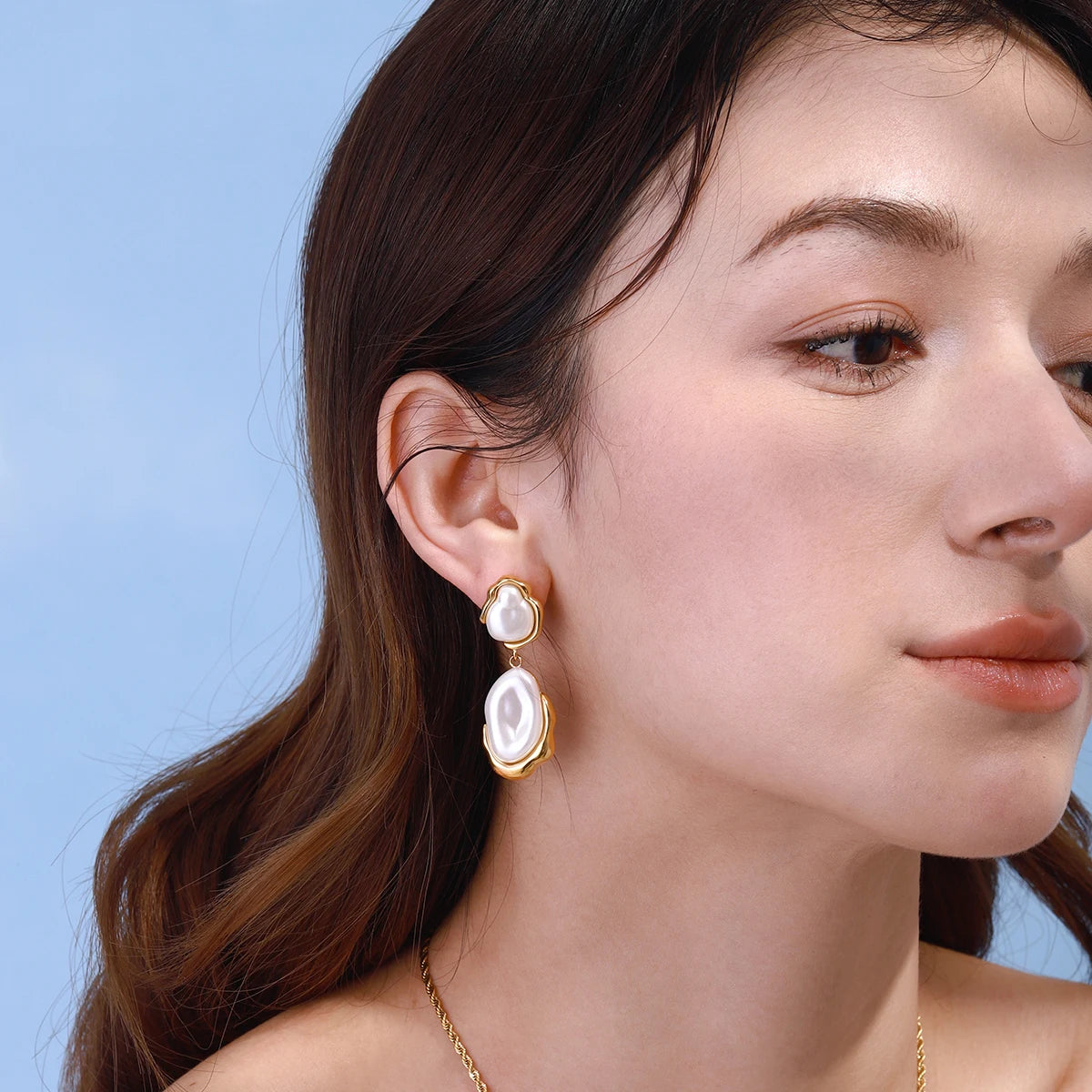 Imitation Pearl Dangle Fashion Earrings