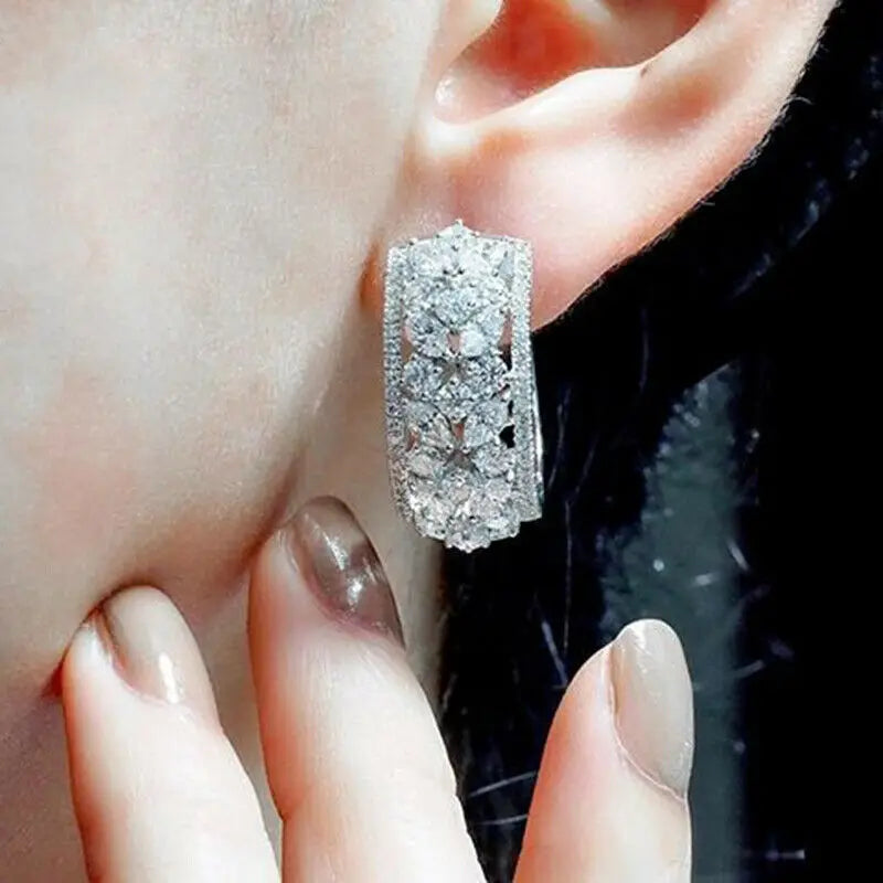 3A Cubic Zircon Stud Earring