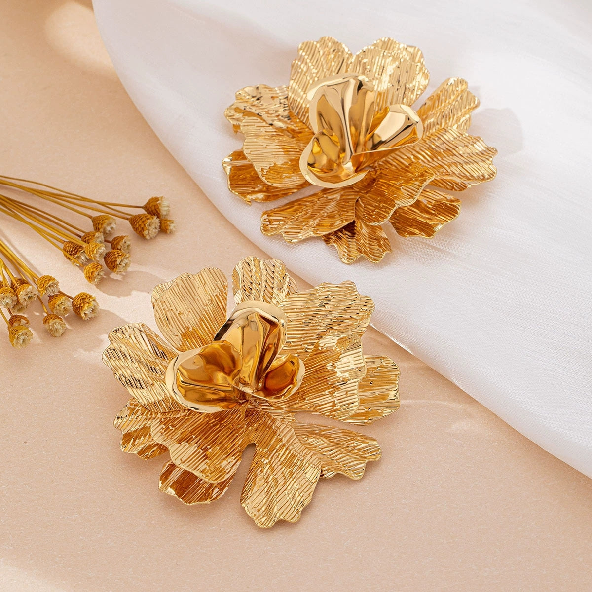 Chunky Flower Stud Earring