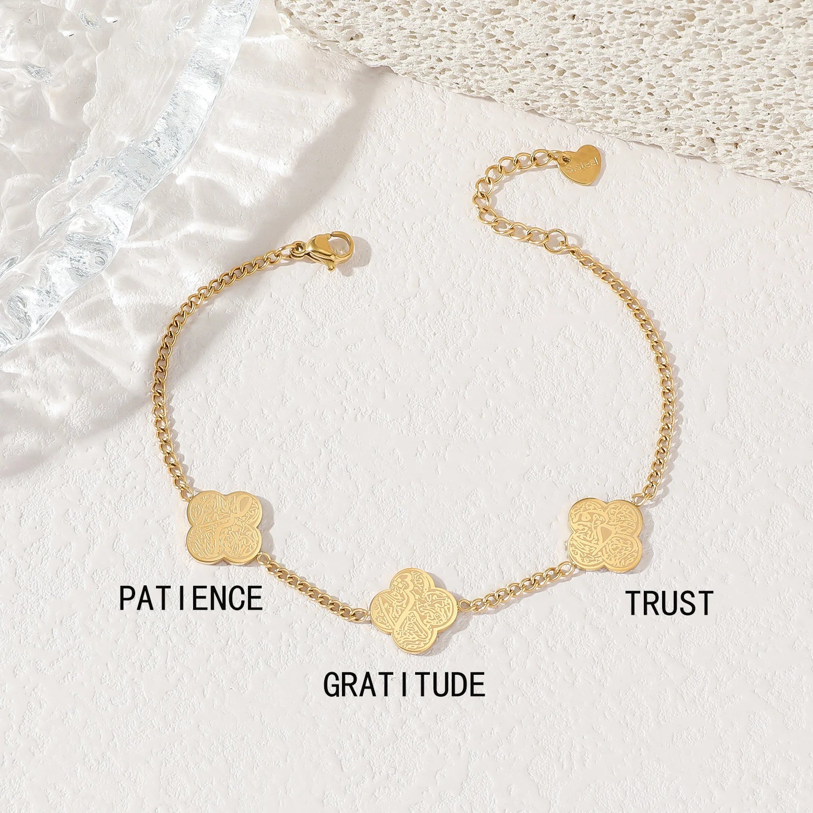 Rose Gold Doubled Sided Ayatul Kursi Bracelet