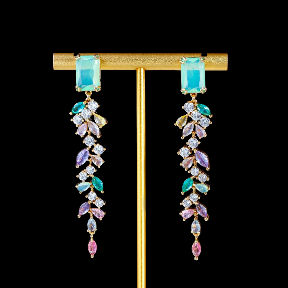 Colorful Long Drop Earrings