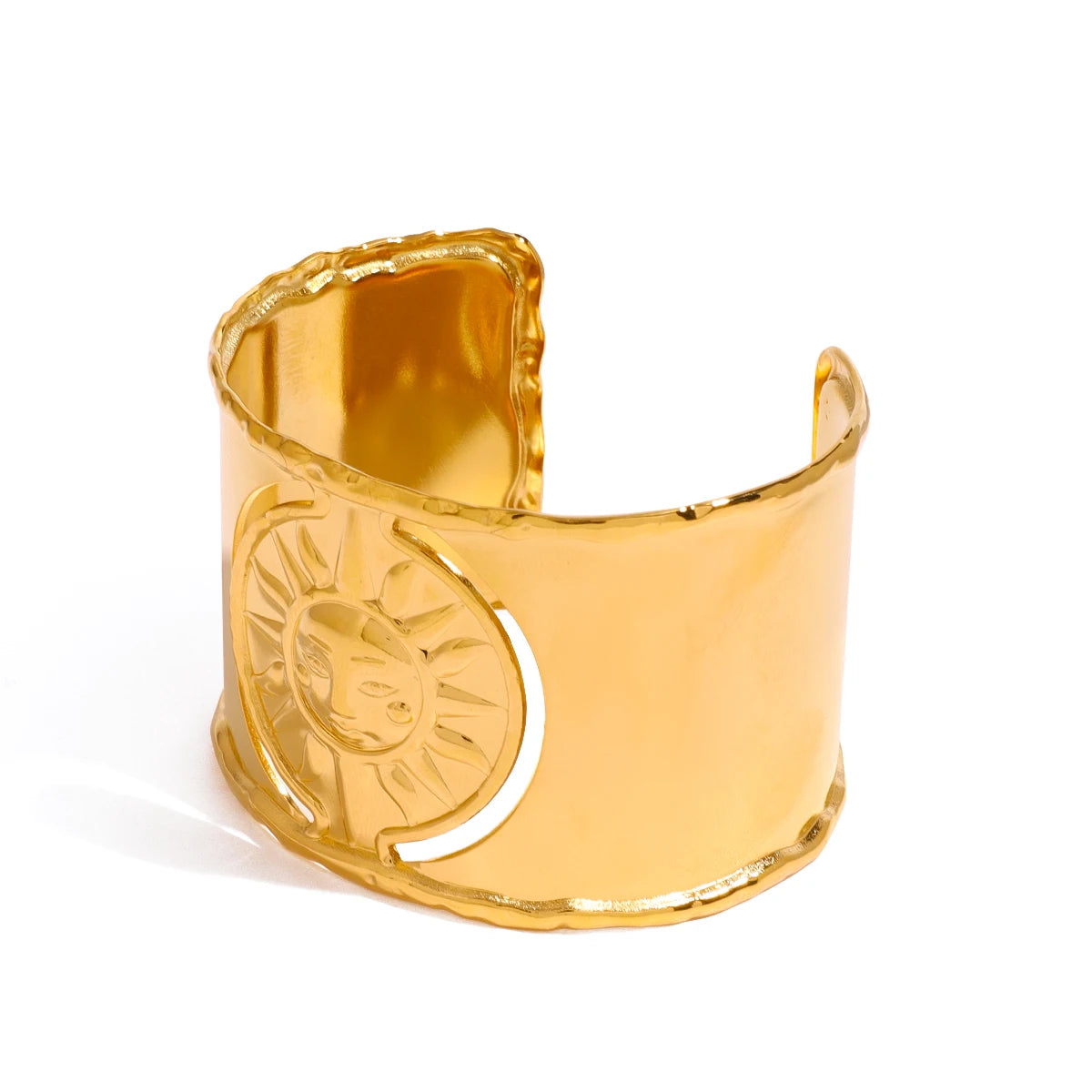 Chunky Cuff Hollow Bracelet