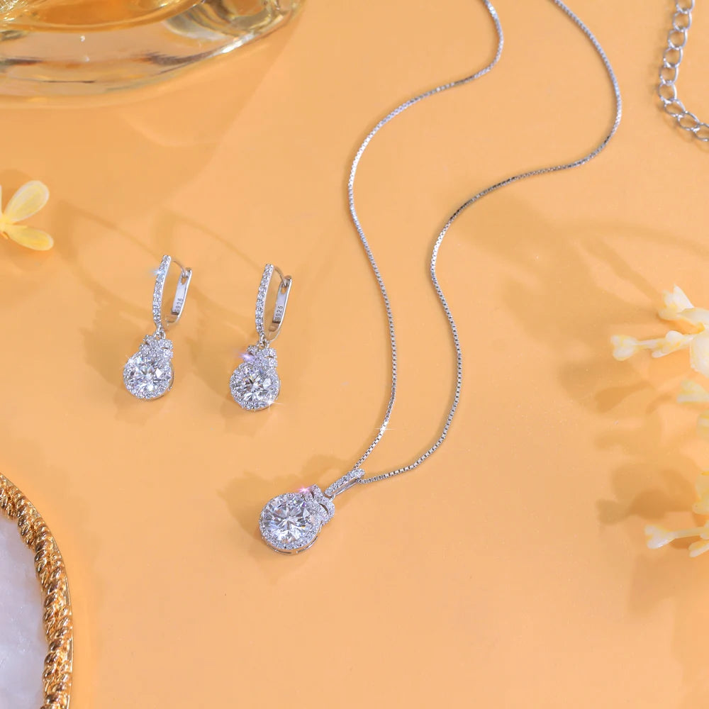 Zircon S925 Sterling Silver Set