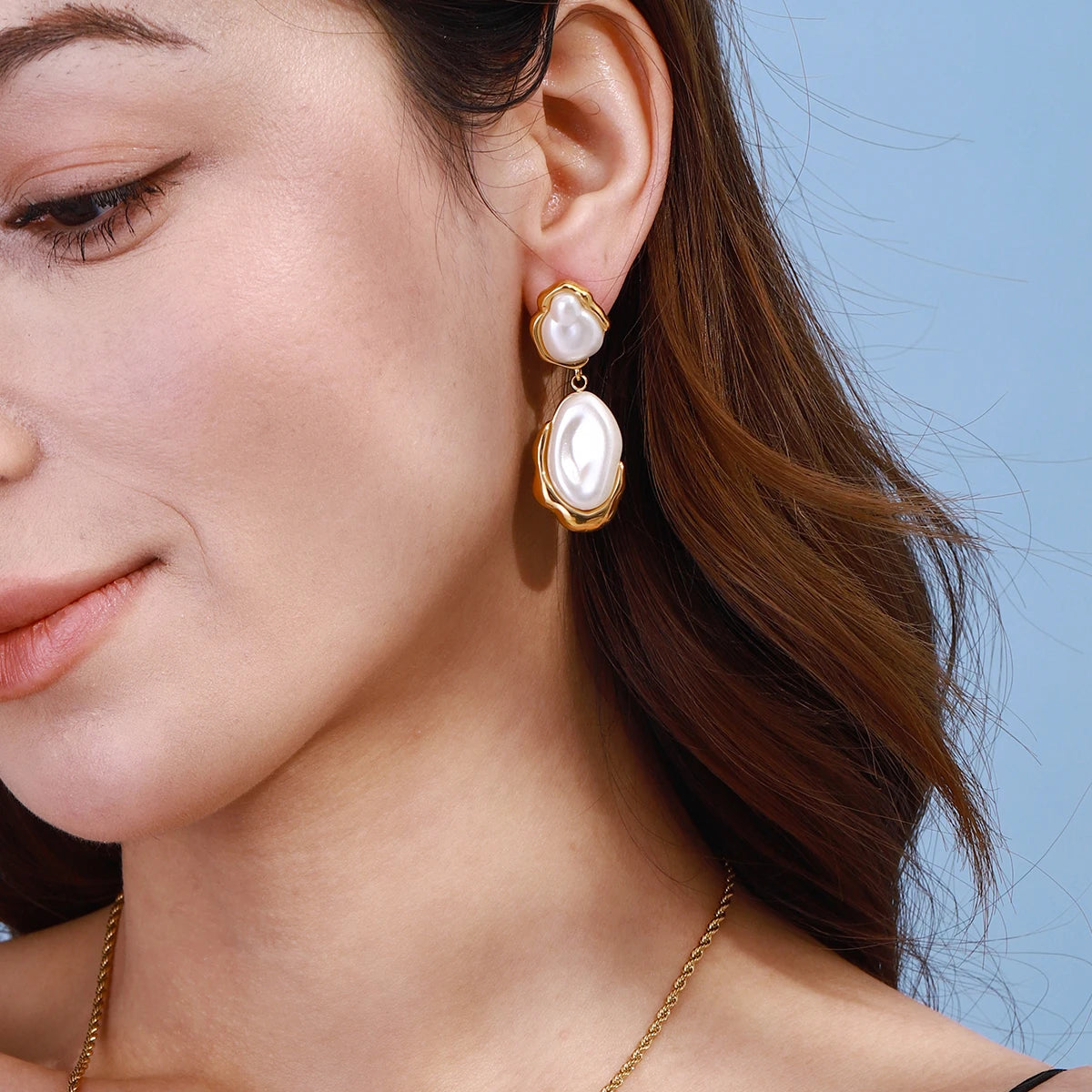 Imitation Pearl Dangle Fashion Earrings