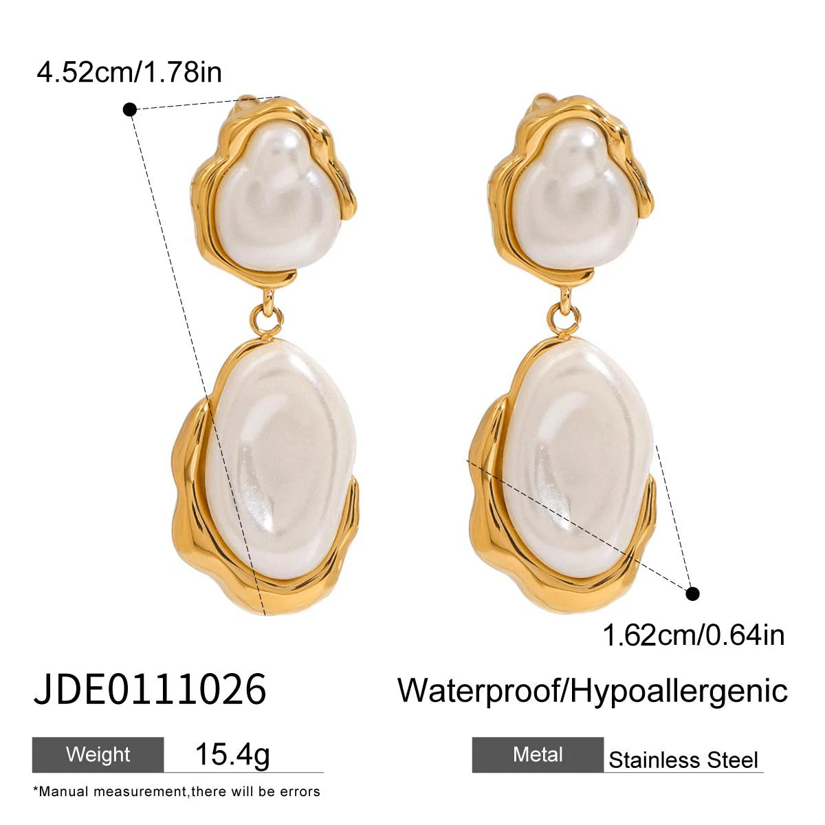 Imitation Pearl Dangle Fashion Earrings