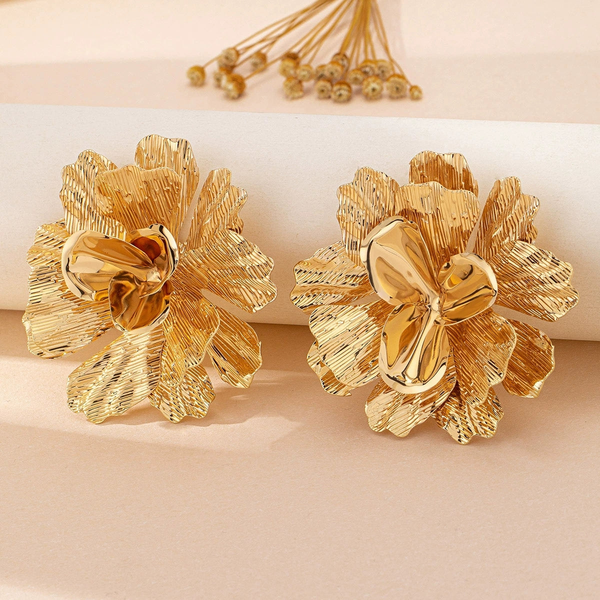 Chunky Flower Stud Earring