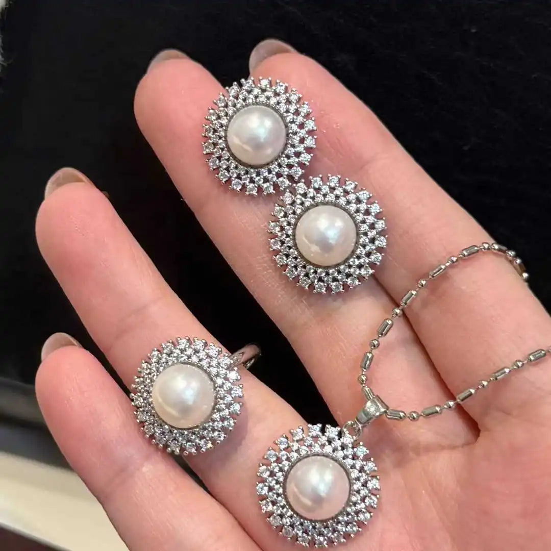 Freshwater Pearl Pendant Set