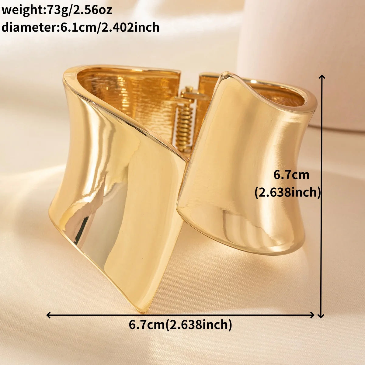 Asymmetric Wide Open Bangle