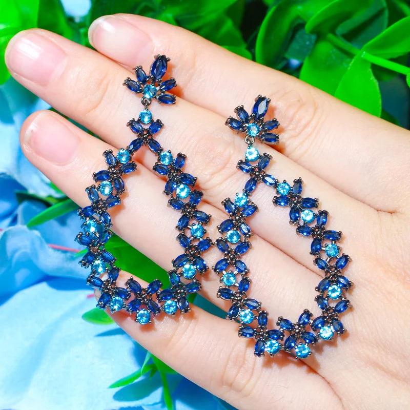 Dark Blue Cubic Zircon Crystal