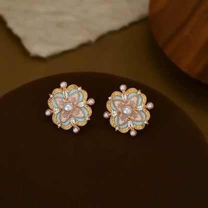 French-Style Alloy Earrings