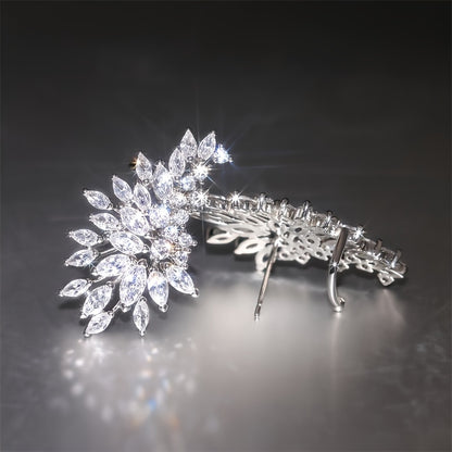 Zircon Angel Stud Earrings