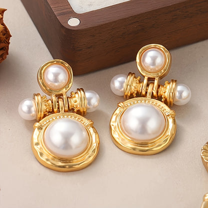 Boho Pearl Dangle Earrings