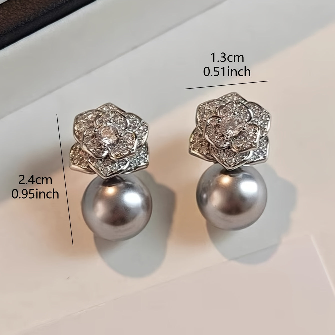 Vintage Camellia Earrings