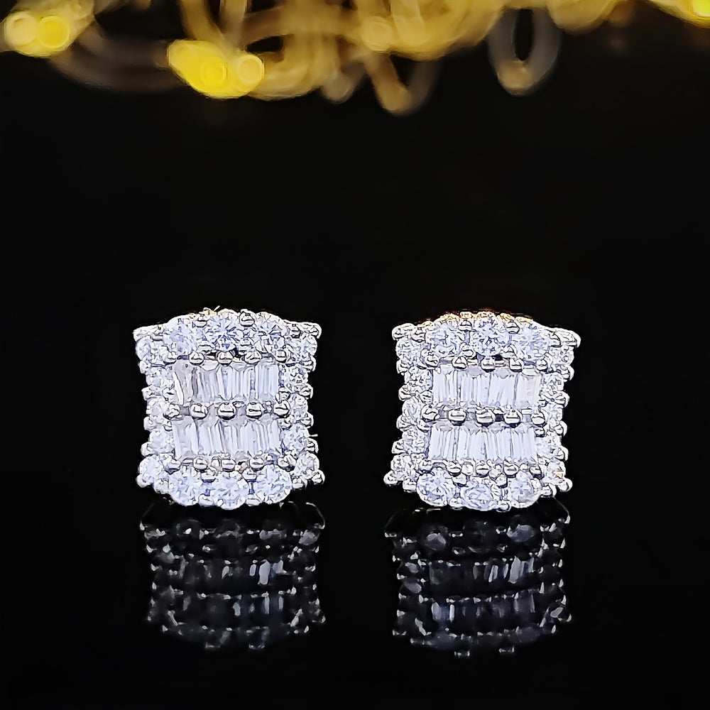 Small Cubic Zirconia Stud Earrings