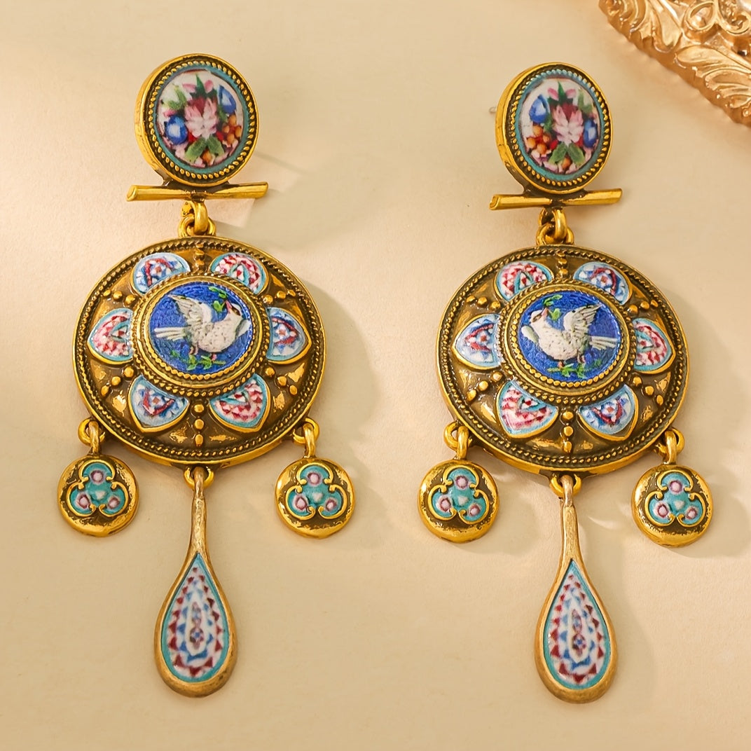 Vintage Ethnic Style Alloy Earrings