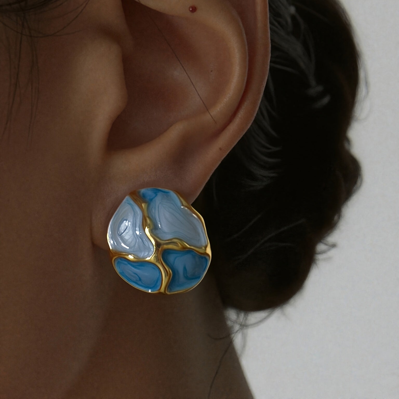 Blue Turtle Earrings