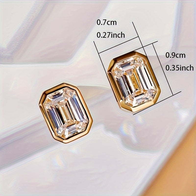 Tiny April Birthstone Earrings