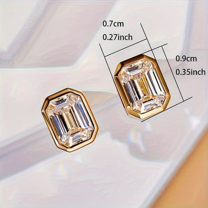 Tiny April Birthstone Earrings