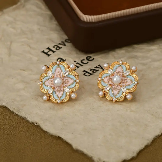French-Style Alloy Earrings